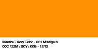 Marabu Acryl Color, Mittelgelb 021, 100 ml