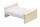 Bett 9 x 7 x 3,5 cm, natur