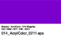 Marabu Acryl Color, Magenta 014, 100 ml