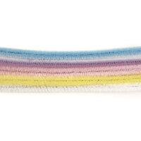 Chenilledraht gemischt, Pastel, 0,9x30cm, 15 Stk Beutel