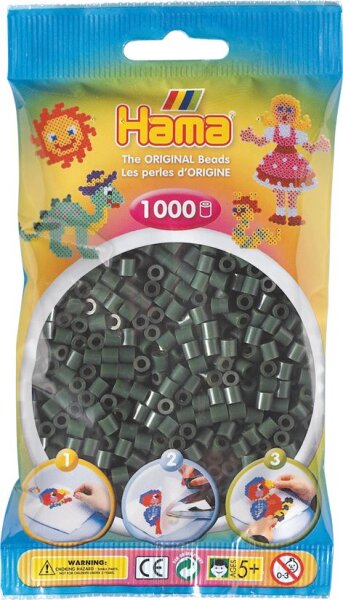 Perlenbtl. 1000 St. Olivgrün