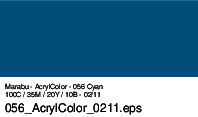 Marabu Acryl Color, Cyan 056, 100 ml