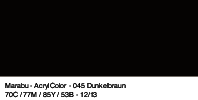 Marabu Acryl Color, Dunkelbraun 045, 100 ml