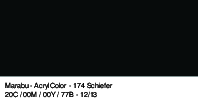 Marabu Acryl Color, Dunkelgrau 079, 100 ml