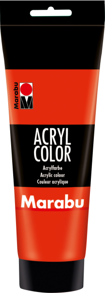 Marabu Acryl Color, Zinnoberrot 006, 225 ml
