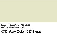 Marabu Acryl Color, Weiß 070, 100 ml