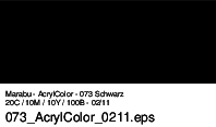 Marabu Acryl Color, Schwarz 073, 100 ml