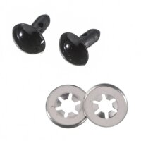 Sicherheitsaugen Kunststoff8 mm/ schwarz