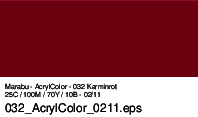 Marabu Acryl Color, Karminrot 032, 100 ml